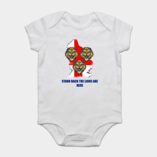 England Euro 2021 Lions, Stand back Baby Bodysuit